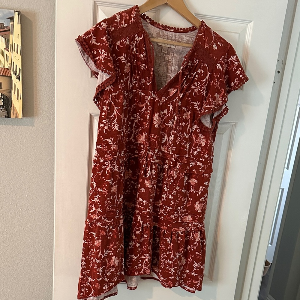 Knox Rose Red Floral dress